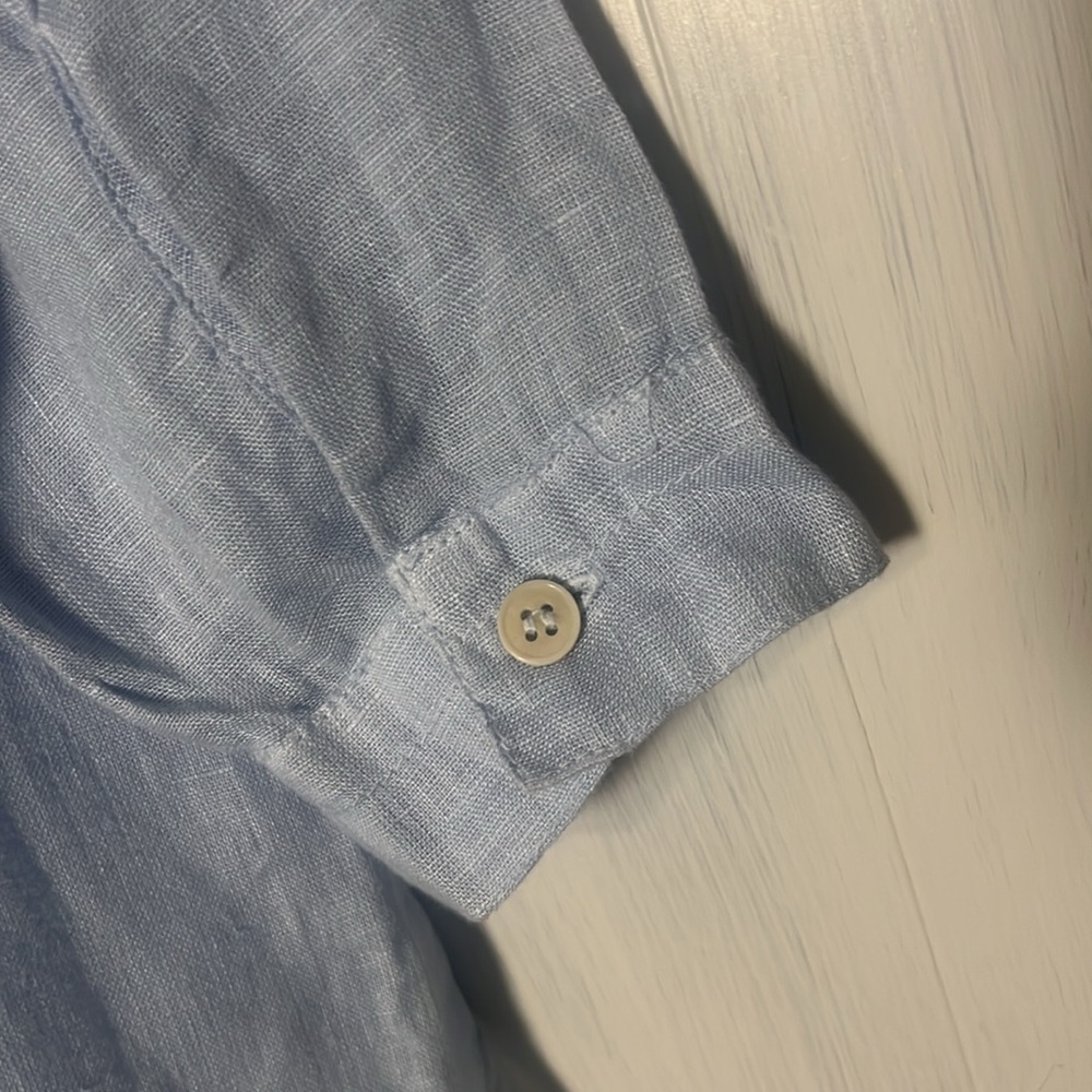CP Shades Teton Linen Chambray Tunic Light‎ Blue Size XS - Picture 8 of 10